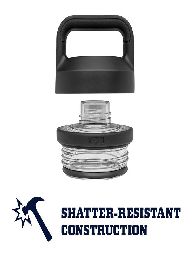 يتي زجاجة YETI Rambler سعة 64 أونصة، معزولة بتفريغ الهواء، مانعة للتسرب، مصنوعة من الفولاذ المقاوم للصدأ مع غطاء للشرب السريع، لون أسود - Image 5